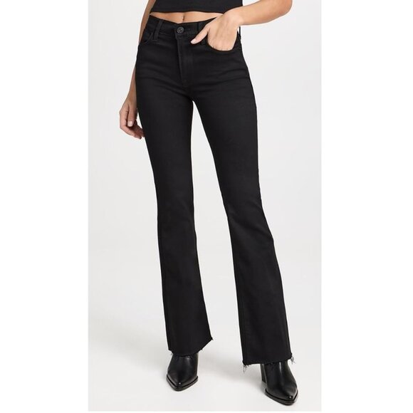 FRAME Le Easy Flare Raw After Blackfinn Jeans Size 27 - Picture 1 of 3